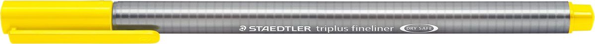 Staedtler Ручка капиллярная Triplus 334 0,3 мм цвет чернил желтый334-1 Staedtler Ручка капиллярная Triplus 334 0,3 мм цвет чернил желтый334-1Капиллярная ручка triplus 334 серии. Цвет желтый. Эргономичная трехгранная форма для удобного и легкого письма. Пишущий узел завальцован в металл. Защита от высыхания - может быть оставлен без колпачка на несколько дней (тест ISO). Чернила на водной основе. Остирывается с большинства тканей. Корпус из полипропилена гарантирует долгий срок службы. Толщина линиии примерно 0,3 мм.