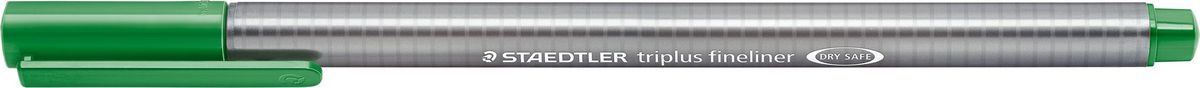 Staedtler Ручка капиллярная Triplus 334 0,3 мм цвет чернил зеленая трава334-52 Staedtler Ручка капиллярная Triplus 334 0,3 мм цвет чернил зеленая трава334-52Капиллярная ручка triplus 334 серии. Цвет зеленая трава. Эргономичная трехгранная форма для удобного и легкого письма. Пишущий узел завальцован в металл. Защита от высыхания - может быть оставлен без колпачка на несколько дней (тест ISO). Чернила на водной основе. Остирывается с большинства тканей. Корпус из полипропилена гарантирует долгий срок службы. Толщина линиии примерно 0,3 мм.