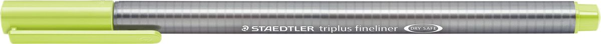 Staedtler Ручка капиллярная Triplus 334 0,3 мм цвет чернил зеленый лайм334-53 Staedtler Ручка капиллярная Triplus 334 0,3 мм цвет чернил зеленый лайм334-53Капиллярная ручка triplus 334 серии. Цвет зеленый лайм. Эргономичная трехгранная форма для удобного и легкого письма. Пишущий узел завальцован в металл. Защита от высыхания - может быть оставлен без колпачка на несколько дней (тест ISO). Чернила на водной основе. Остирывается с большинства тканей. Корпус из полипропилена гарантирует долгий срок службы. Толщина линиии примерно 0,3 мм.