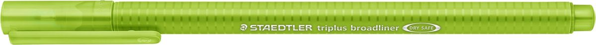 Staedtler Ручка капиллярная Triplus 338 0,8 мм цвет чернил салатовый338-51 Staedtler Ручка капиллярная Triplus 338 0,8 мм цвет чернил салатовый338-51Капиллярная ручка серии triplus broadliner 338, цвет -салатовый. Толщина линии - 0,8 мм. Эргономичная трехгранная форма для удобного и легкого письма. Пишущий узел завальцован в металл. Защита от высыхания - может быть оставлен без колпачка на несколько дней (тест ISO). Чернила на водной основе. Отстирывается с большинства тканей. Корпус из полипропилена гарантирует долгий срок службы. Идеальна как для письма, так и для раскрашивания, рисования.