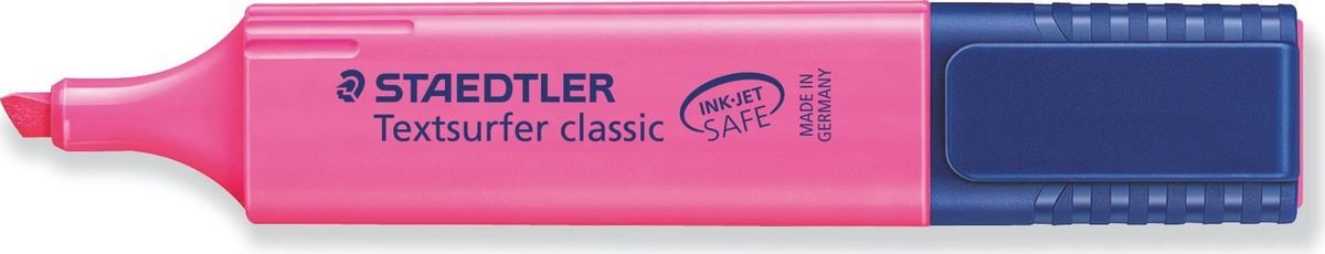 Staedtler Маркер Classic 1-5 мм цвет чернил розовый364-2303 Staedtler Маркер Classic 1-5 мм цвет чернил розовый364-2303Текcтовыделитель с большим объемом чернил для экстра долгой работы. Цвет чернил - розовый. Безопасно для струйных принтеров - не смазывает распечатки и написанный текст. Подходит для копирования. Для работы на бумаге, факсовой бумаге и копиях. Быстро высыхает. Повернуть колпачок для легкого открывания. Корпус и колпачок из полипропилена гарантируют долгий срок службы. Безопасно для самолетов - автоматическое выравнивание давления предотвращает от вытекания чернил на борту самолета. Толщина линии приблизительно 1-5 мм, скошенный пишущий узел.