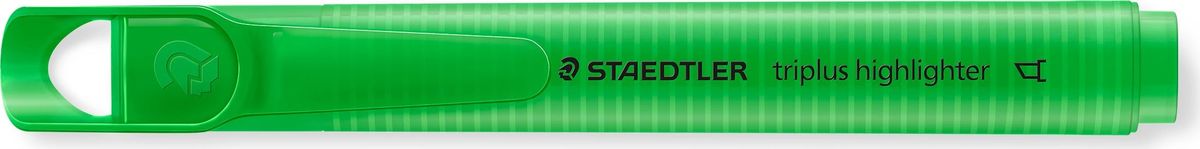 Staedtler Маркер Triplus Highlighter 2-5 мм цвет чернил зеленый3654-5 Staedtler Маркер Triplus Highlighter 2-5 мм цвет чернил зеленый3654-5Текстовыделители от Staedtler в новом исполнении! Эргономичная трехгранная форма, колпачок с отверстием для крепления. Непревзойденная яркость цветов! Идеален для использования на бумаге, фото- и факсовой бумаге. Быстро высыхает. Долгий срок службы. Удобство в использовании. Толщина линии 2-5 мм. Скошенная форма пишущего узла. Зеленый цвет чернил.