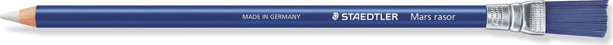 Staedtler Ластик-карандаш Mars Rasor52661 Staedtler Ластик-карандаш Mars Rasor52661Ластик в пластиковом держателе Mars rasor 526 61. Предназначен для точечного стирания, с кисточкой на конце для карандашей, ручек, чернил. Синий корпус. Без фталата и латекса.