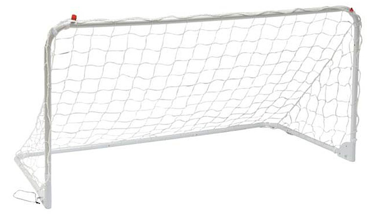 Футбольные ворота Mitre, тренировочные, цвет: белый, 183 x 92 смA3050AAA Футбольные ворота Mitre, тренировочные, цвет: белый, 183 x 92 смA3050AAAФутбольные ворота Mitre тренировочные имеют складную конструкцию. Изделие изготовлено из прочного металла с нейлоной сеткой. Ворота дополнены крюками для крепления в земле. Размеры: 186 х 92 см.