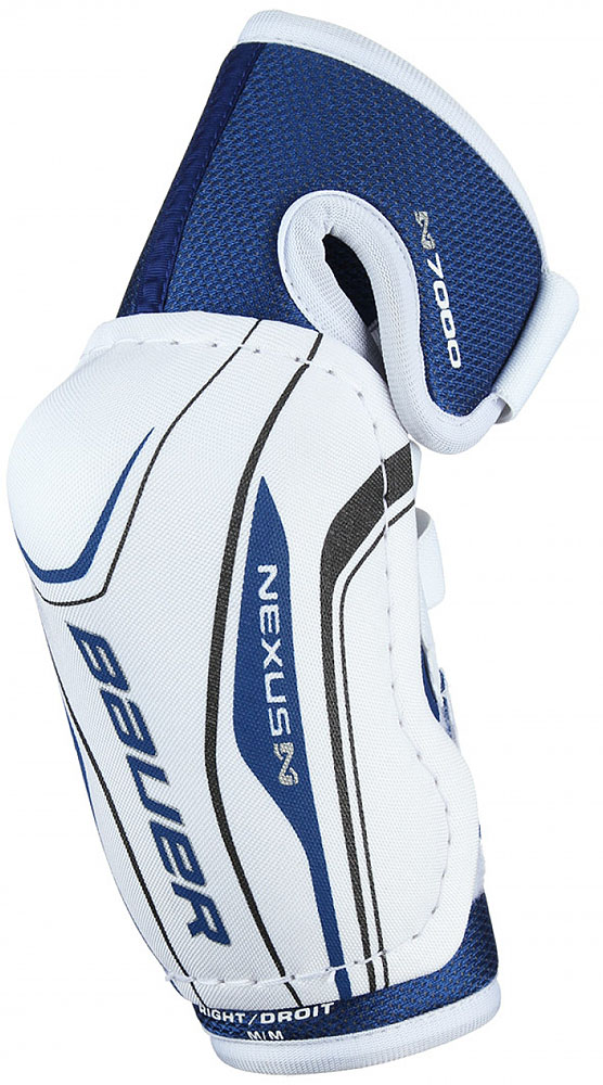Налокотники BAUER Nexus N7000. 1048050. Размер S1048050 Налокотники BAUER Nexus N7000. 1048050. Размер S1048050Больше контроля над вашими движениями с налокотниками, которые сгибаются более естественно. Пена высокой плотности на бицепсе и защита запястья усиливают общий уровень защиты, а система из трех ремней и анкерного ремня надежно удерживает налокотники на месте.