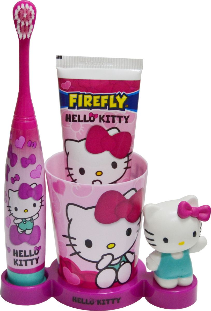 Hello Kitty Набор детский: подставка с игрушкой + зубная Turbo щетка + зубная паста в стакане 75 млHK-20 Hello Kitty Набор детский: подставка с игрушкой + зубная Turbo щетка + зубная паста в стакане 75 млHK-20Набор Hello Kitty детский: подставка с игрушкой+зубная Turbo щетка (soft)+зубная паста в стакане,75мл от 6 лет
