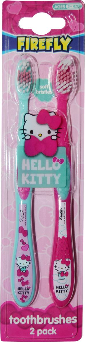 Hello Kitty Набор детских зубных щеток с резиновой вставкой 2 штHK-9 Hello Kitty Набор детских зубных щеток с резиновой вставкой 2 штHK-9Hello Kitty Набор детских зубных щеток (2шт.) с резиновой вставкой. Мягкая щетина. От 3-х лет.