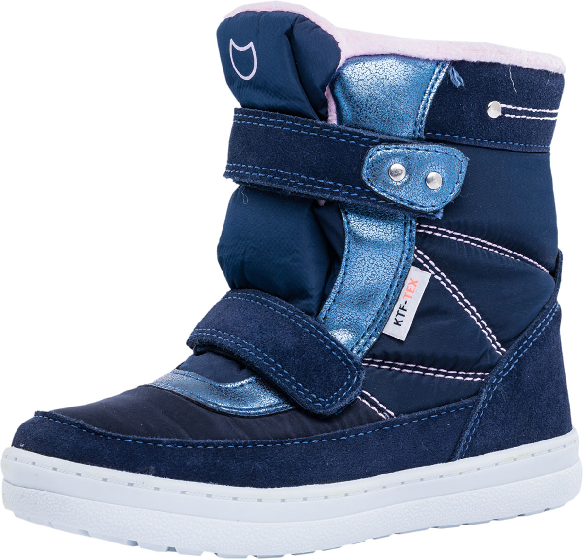 Ботинки для девочки Котофей, цвет: синий. 654950-41. Размер 34