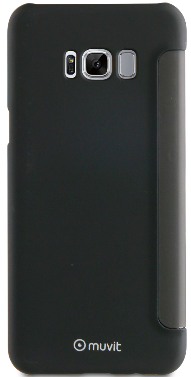 Muvit Folio Case чехол для Samsung Galaxy S8, BlackMUTSF0001 Muvit Folio Case чехол для Samsung Galaxy S8, BlackMUTSF0001Передняя крышка чехла Muvit Folio Case Touch Front позволяет контролировать основные функции, пользоваться Вашим устройством, не открывая чехол. Матовое покрытие обеспечивает более высокое тактильное ощущение.Сенсорный флипОтображение времениФункция ответа на звонки