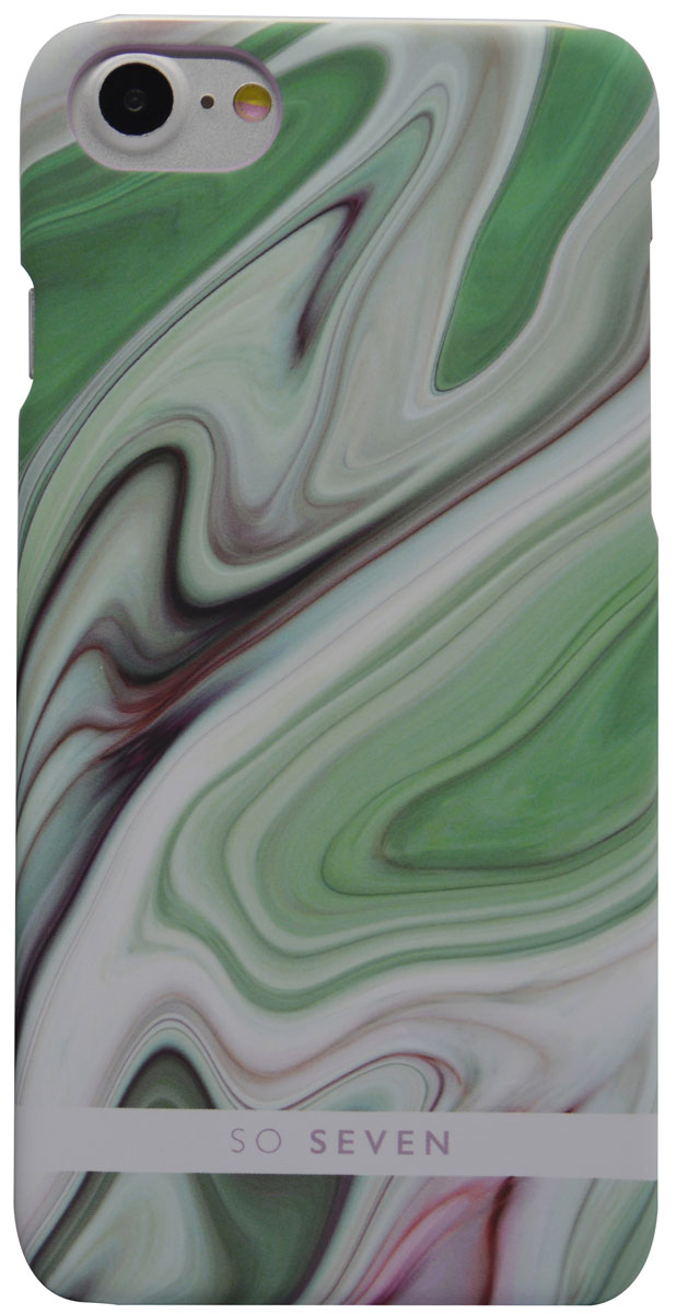So Seven Carrare чехол для Apple iPhone 8/7, GreenSVNCSCARRA2IP7 So Seven Carrare чехол для Apple iPhone 8/7, GreenSVNCSCARRA2IP7Клип-кейс So Seven станет отличным украшением смартфона благодаря оригинальному принту. Рисунок нанесен с помощью современной методики ультрафиолетовой печати, поэтому он не выцветает и не теряет четких очертаний со временем. Для изготовления чехла используется жесткий поликарбонат. Этот высокопрочный пластик выдерживает очень большие нагрузки, не допуская повреждения смартфона.