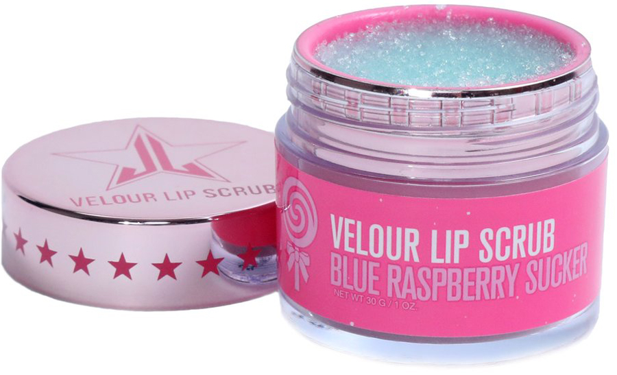 Скраб для губ Jeffree Star Velour Lip Scrub Blue Raspberry Sucker, 30 гJFS-815446020853 Скраб для губ Jeffree Star Velour Lip Scrub Blue Raspberry Sucker, 30 гJFS-815446020853Аппетитный скраб для губ Velour Lip Scrub на основе сахара нежно отшелушивает и идеально подготавливает губы к нанесению помады.