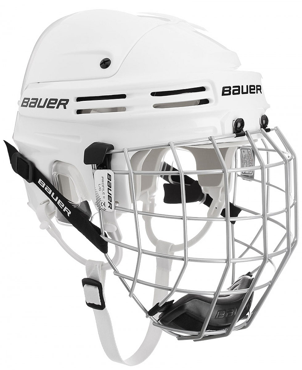 Шлем BAUER 2100 Combo, цвет: белый. 1036882. Размер M1036882 Шлем BAUER 2100 Combo, цвет: белый. 1036882. Размер M1036882Защита на каждый игровой день:- пена двойной плотности;- эргономичная прозрачная защита ушей;- верхняя часть с двумя выступающими гребнями.Индивидуальная посадка:- Быстрая регулировка при помощи инструмента.Комфорт:- свободно двигающиеся ушные петли, как на профессиональных моделях.Маска: укомплектована маской Profile II.