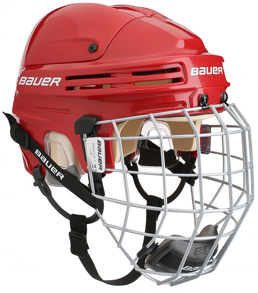 Шлем BAUER 4500 Combo, цвет: красный. 1044665. Размер M1044665 Шлем BAUER 4500 Combo, цвет: красный. 1044665. Размер M1044665Конструкция шлема 4500 имеет классический вид, верхняя часть с двумя выступающими гребнями и подкладка из вспененного винил-нитрила двойной плотности обеспечивают защиту во время всего матча.Защита на каждый игровой день:- пена двойной плотности;- эргономичная прозрачная защита ушей;- верхняя часть с двумя выступающими гребнями.Индивидуальная посадка:- Быстрая регулировка при помощи инструмента.Комфорт:- свободно двигающиеся ушные петли, как на профессиональных моделях.Маска: укомплектована маской Profile II.