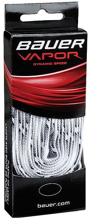Шнурки Bauer Vapor, без пропитки, цвет: белый, 244 см. 10471981047198 Шнурки Bauer Vapor, без пропитки, цвет: белый, 244 см. 10471981047198Качественные шнурки для хоккейных ботинок Bauer Vapor являются официальной заменой для любой хоккейной обуви производства Bauer.При производстве шнурков используются качественные материалы, что обеспечивает высокую износостойкость и длительный период эксплуатации. Шнурки не намокают и не вытягиваются, хорошо держат узел. Концы шнурков снабжены наконечниками, что предотвращает распушение и обеспечивает удобство при шнуровке.