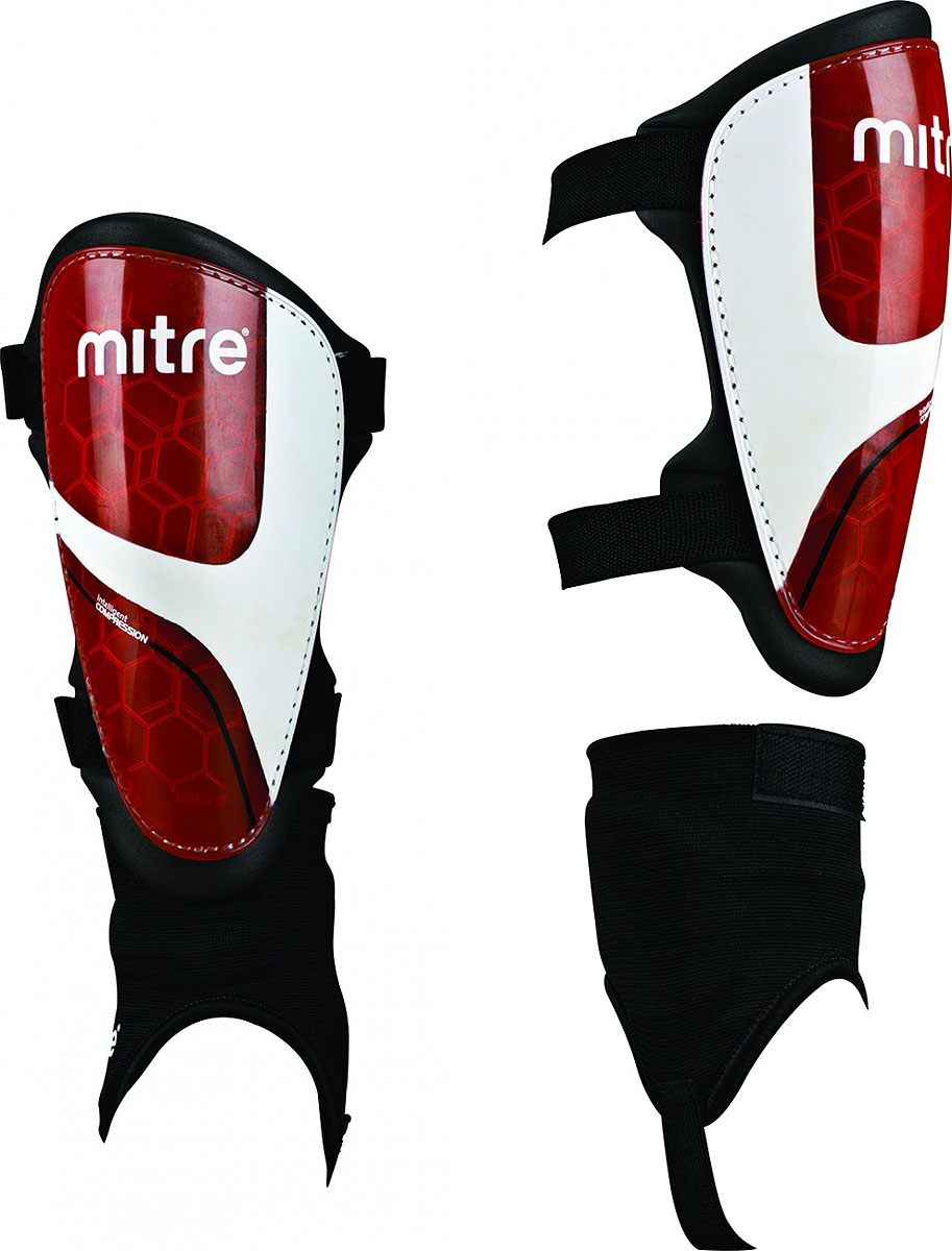 Щитки футбольные Mitre Septor IP, цвет: черный, красный. Размер MS50002RWB Щитки футбольные Mitre Septor IP, цвет: черный, красный. Размер MS50002RWBРеволюционная интеллектуальная система сжатия в 3 стадии при внешнем воздействии.Съёмный голеностоп для регулировки по высоте и как дополнительная защита лодыжки.Липучка надёжно фиксирует щитки на ноге и не доставляет дискомфорта.Дышащий материал.Размер M – рост 140-160 см.