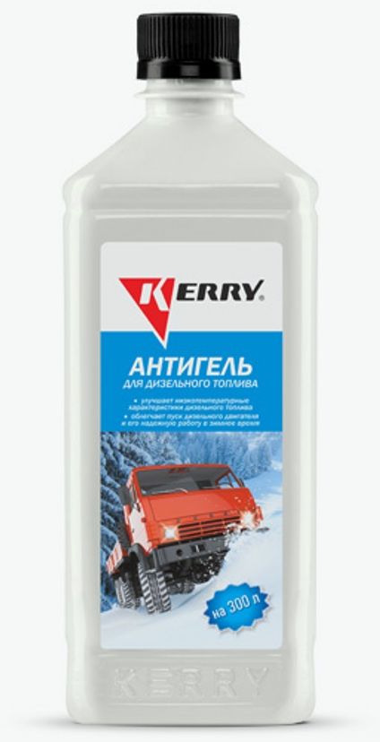 Антигель для дизельного топлива KERRY, суперконцентрат на 300 л, 600 мл. KR-357KR-357 Антигель для дизельного топлива KERRY, суперконцентрат на 300 л, 600 мл. KR-357KR-357Эффективная комплексная депрессорно-диспергирующая присадка, существенно улучшающая низкотемпературные характеристики дизельного топлива. Блокирует рост кристаллов парафинов и препятствует их агломерации и осаждению, благодаря чему значительно понижаются Тз - температура застывания (гелеобразования).