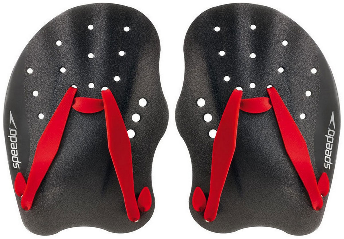 Лопатки для гребли Speedo Tech Paddle Au, цвет: серый. Размер S733120006 Лопатки для гребли Speedo Tech Paddle Au, цвет: серый. Размер S733120006Лопатки для плавания Speedo Tech Paddle Au изготовлены из полипропилена и силикона. Лопатки перекрывают поверхность ладони, равномерно распределяя нагрузку от давления на воду по всей кисти. Основным назначением является обучение правильной гребковой технике, а также укрепление мышц рук, плечевого пояса и спины. Специальная форма лопаток обеспечивает максимальное удобство во время плавания. Отверстия в лопатках улучшают чувствительность потока воды.