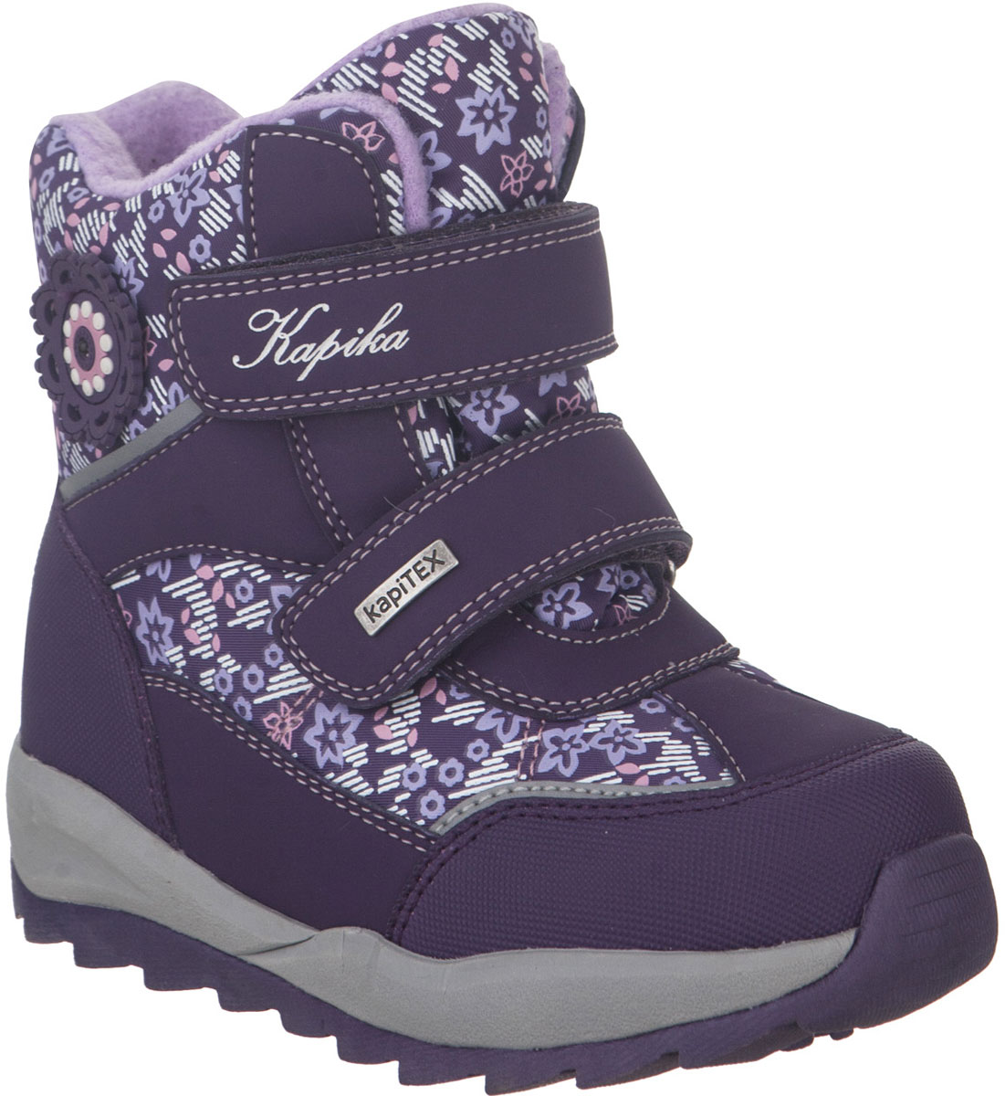 Ботинки для девочки Kapika, цвет: фиолетовый. 42245-2. Размер 28