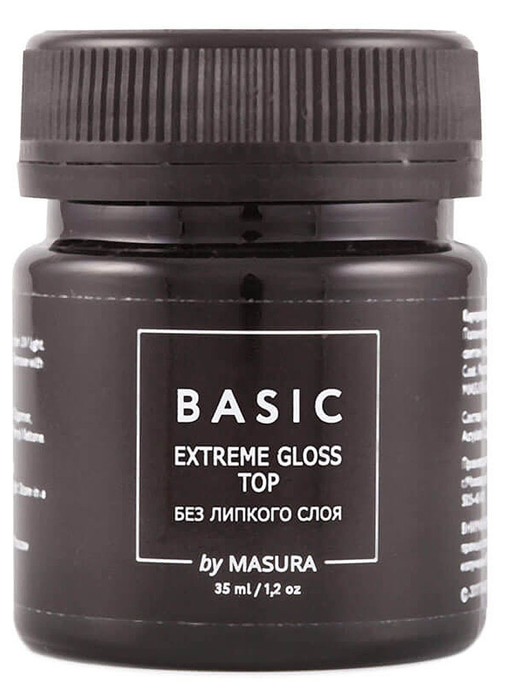 Masura Топ с высоким блеском, без липкого слоя Basic, 35 мл298-20S Masura Топ с высоким блеском, без липкого слоя Basic, 35 мл298-20SBasic Extreme Gloss Top / Топ с высоким блеском, без липкого слоя - обеспечивает сияющий отличный глянцевый блеск на протяжении всей носки гель-лака, сохраняет свежий цвет и придает прочность покрытию. Устойчив к сколам, трещинам и царапинам. Лёгок в нанесении, не растекается. Не имеет липкого слоя.