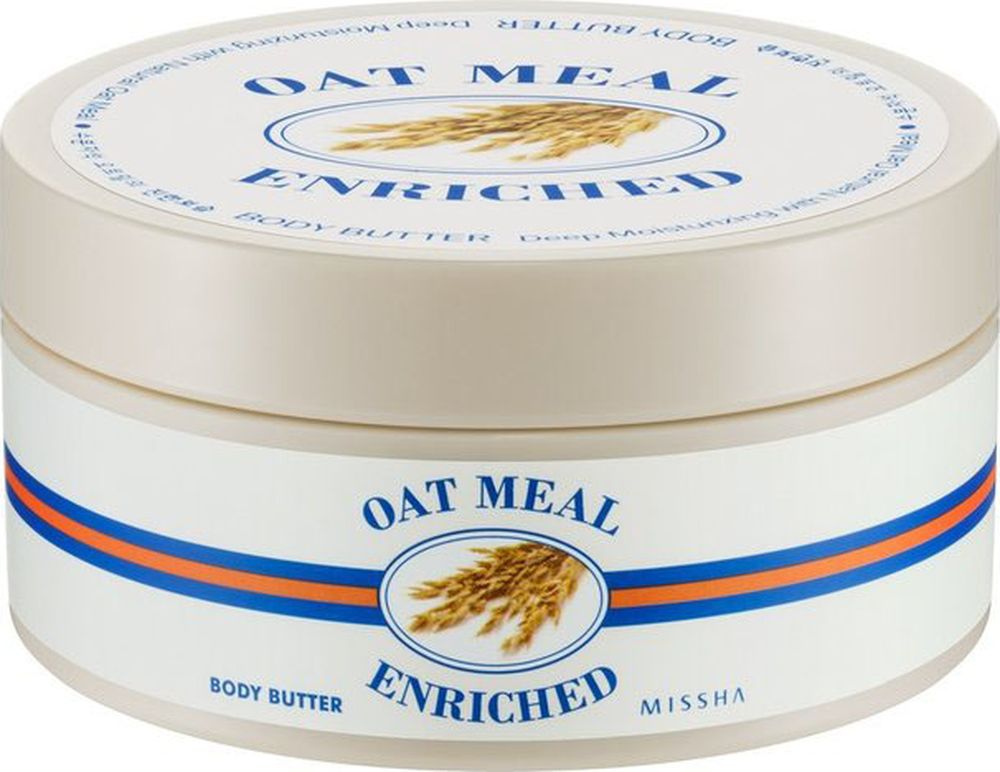 Missha Oat Meal Enriched Body Cream Высоко увлажняющий крем с овсянкой для тела, 285 мл789098 Missha Oat Meal Enriched Body Cream Высоко увлажняющий крем с овсянкой для тела, 285 мл789098Крем содержит нежную текстуру сливы, оказывает глубокое увлажнение сухой кожи, насыщает ее влагой Овсяный комплекс являющийся основным компонентом данного косметического средства превосходно удерживает влагу, предохраняет кожу от пересыхания и шелушения Овсянка несет огромную пользу для кожи – она оказывает противовоспалительное и антиоксидантное действие, благодаря чему омолаживает дерму Также овсянка замечательно устраняет кожный зуд, шелушения и раздражения Она выводит токсины из клеток кожи, оказывает отшелушивающее действие, дарит коже гладкость и мягкость. Уважаемые клиенты! Обращаем ваше внимание на то, что упаковка может иметь несколько видов дизайна. Поставка осуществляется в зависимости от наличия на складе.