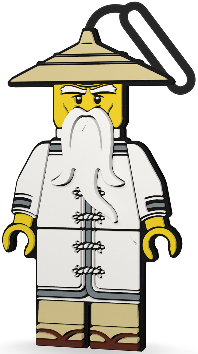 LEGO NINJAGO Бирка для багажа Sensei51884 LEGO NINJAGO Бирка для багажа Sensei51884Силиконовая бирка надежно крепится к багажу с помощью петли. Яркий и неповторимый дизайн сразу же привлечет внимание, и вы легко отыщите свой чемодан на транспортной ленте. Запишите свои контактные данные на обратной стороне бирки и можете не бояться, что ваш чемодан потеряется, ведь теперь работники аэропорта точно будут знать его хозяина.