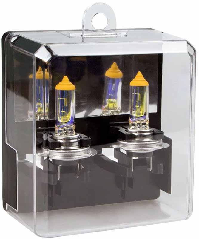 Лампа автомобильная галогенная Kraft Pro All Weather, H7, 12V, 55W (PX26d), 2 штКТ 700218 Лампа автомобильная галогенная Kraft Pro All Weather, H7, 12V, 55W (PX26d), 2 штКТ 700218Отличительно особенность ламп данной серии является специальное двухслойное интерференционное покрытие, обеспечивающее золотисто-желтый цвет свечения. Лампы серии Kraft Pro All Weather обеспечивают наилучшую контрастность и комфорт вождения при плохих метеоусловиях (дождь, снег, туман), что значительно повышает безопасность дорожного движения.