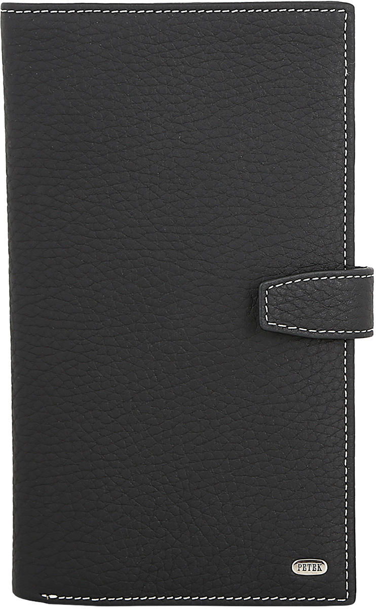 Бумажник мужской Petek 1855, цвет: черный. 558.234.KD1