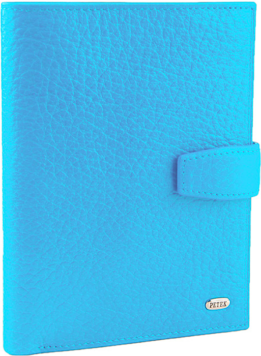 Обложка для автодокументов и паспорта женская Petek 1855, цвет: голубой. 596.46D.101