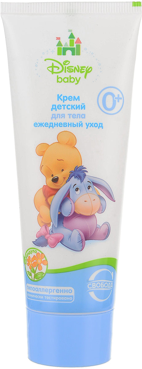 Свобода Disney Baby Крем детский Ежедневный уход для тела 73 гУТ000046287 Свобода Disney Baby Крем детский Ежедневный уход для тела 73 гУТ000046287Для нежного ухода за кожей ребенка с первых дней жизни. Мягкая формула крема: Создает комфортное ощущение Смягчает и оказывает успокаивающее действие на кожу Поддерживает защитные функции кожи, сохраняя ее естественную влажность Содержит: миндальное масло, масло ши, бисаболол, D-пантенол, витамин Е, экстракт календулы. БЕЗ парабенов, силиконов и красителей. Гипоаллергенно. Клинически проверено.