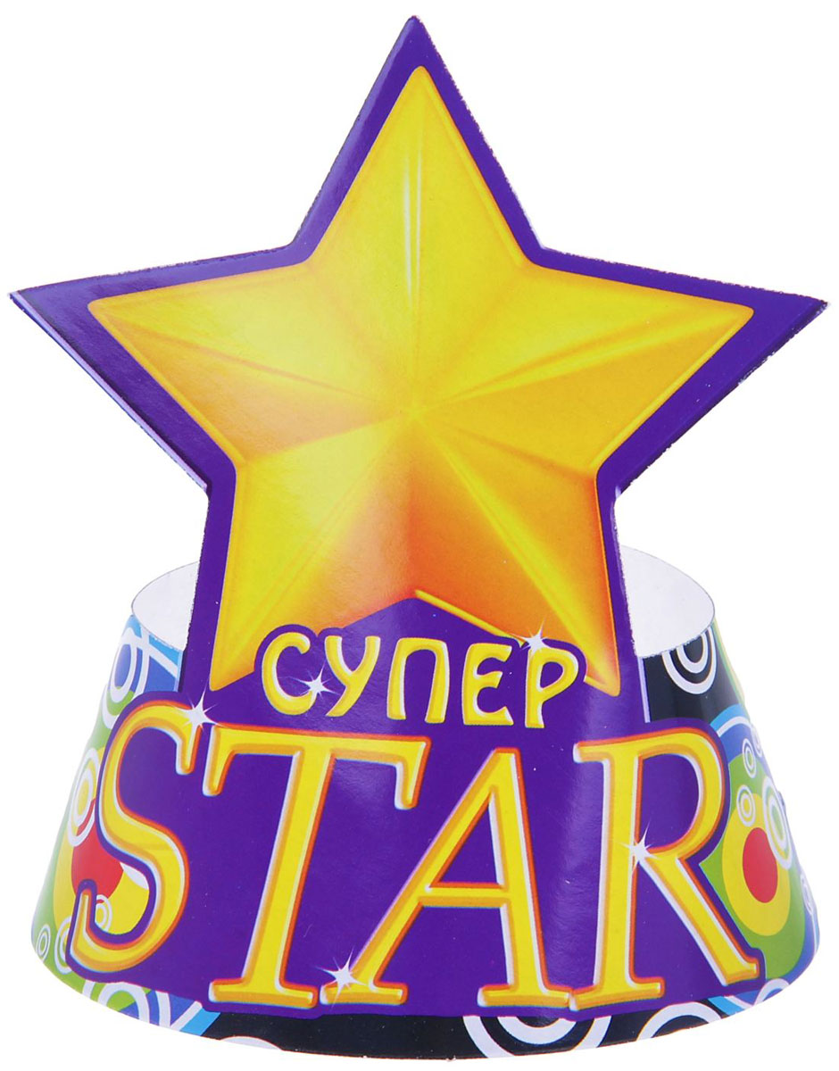 Колпак праздничный Страна Карнавалия Супер Star, 6 шт305231 Колпак праздничный Страна Карнавалия Супер Star, 6 шт305231Невозможно представить нашу жизнь без праздников! Мы всегда ждем их и предвкушаем, обдумываем, как проведем памятный день, тщательно выбираем подарки и аксессуары, ведь именно они создают и поддерживают торжественный настрой. Это отличный выбор, который привнесет атмосферу праздника в ваш дом!
