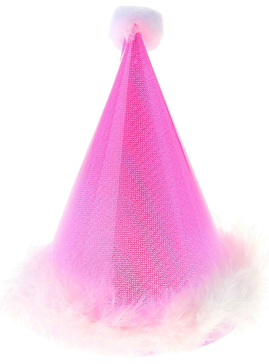 Колпак праздничный Страна Карнавалия, с подсветкой, цвет: розовый, 18 см
