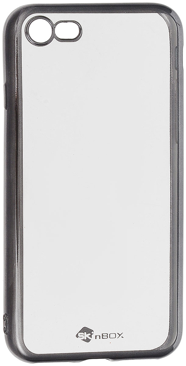 Skinbox 4People Silicone Chrome Border чехол для Apple iPhone 7/8, Dark Silver2000000112824 Skinbox 4People Silicone Chrome Border чехол для Apple iPhone 7/8, Dark Silver2000000112824Чехол-накладка Skinbox 4People Silicone Chrome Border для Apple iPhone 7 обеспечивает надежную защиту корпуса смартфона от механических повреждений и надолго сохраняет его привлекательный внешний вид. Накладка выполнена из высококачественного силикона, плотно прилегает и не скользит в руках. Чехол также обеспечивает свободный доступ ко всем разъемам и клавишам устройства.