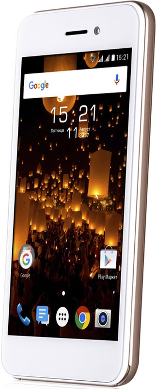 Fly Nimbus 16 FS459, Champagne Gold10313 Fly Nimbus 16 FS459, Champagne Gold10313Fly Nimbus 16 FS459 - это лаконичный дизайн, высокоскоростной 4G интернет, современная и функциональная ОС Android 7.Эргономичный корпус модели с грамотным соотношением сторон создают комфорт и удобство при ежедневном использовании смартфона. Модель оснащена компактным 4.5 TN дисплеем, выполненным по технологии 2.5D, благодаря которой стекло имеет изогнутую по краям форму, подчеркивая эстетическую завершенность дизайна смартфона. Экран отличается хорошим качеством изображения, высокой чувствительностью и низким энергопотреблением, что положительно сказывается на автономной работе устройства.Fly Nimbus 16 обеспечит вас качественной связью и мгновенным доступом в интернет. Смартфон традиционно имеет два слота для микро SIM-карт, что позволит одновременно использовать различные тарифные планы для экономии средств, и работает в 2G / 3G / 4G cat 4 (band 3, 7, 20) сетях, благодаря чему вы сможете загружать данные со скоростью до 150 Мб/с.Для каждого значимого момента у вас под рукой есть камера с разрешением 5 Мпикс. Фотографии получаются яркими и четкими даже в условиях недостаточной освещенности. Создавайте интересные и запоминающиеся видео в разрешении Full HD и делитесь ими в социальных сетях. А 2 Мпикс фронтальная камера послужит отличным помощником в общении по скайпу с родными и близкими или ведения онлайн трансляций.Производительный процессор под управлением современной ОС Android 7 совместно с 1 ГБ оперативной памяти делают работу смартфона слаженной и очень быстрой. Запросы обрабатываются мгновенно, что позволяет выполнять в два раза больше задач. Благодаря встроенной памяти 8 ГБ с возможностью её расширения до 64 ГБ с помощью карт microSDHC сохранить весь контент не составит труда.Литий-ионный аккумулятор ёмкостью 1800 мАч в тандеме с функциями Doze и App Standby сделают расход заряда батареи умным и продолжительным.Телефон сертифицирован EAC и имеет русифицированный интерфейс меню и Руководство пользователя.