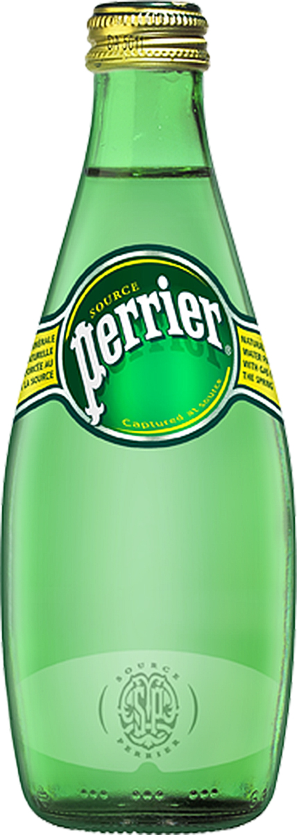 Perrier минеральная газированная вода, 0,33 л00000037 Perrier минеральная газированная вода, 0,33 л00000037Легендарный источник Perrier, расположенный на юге Франции в районе потухшего вулкана Агде и термальных источников Баларю, известен с античных времен. Perrier – кристально чистая, содержащая натуральный вулканический газ вода. Она отличается низкой минерализацией и сильной степенью газации, что делает ее идеальным освежающим и утоляющим жажду напитком для ежедневного употребления. Знаменитую зеленую бутылочку Perrier можно найти в более 140 странах мира в лучших отелях и барах. Perrier не подвергается искусственной очистке, земля вокруг источника находится под экологической защитой. Низкая концентрация натрия делает Perrier универсальной (она употребляется как столовая вода, так и в составе коктейлей). Охлажденная, с игристыми пузырьками, Perrier идеальна с долькой лимона и прекрасна сама по себе. Качество минеральной воды Perrier соответствует международным стандартам, а культовая бутылка Perrier стала символом здорового образа жизни.