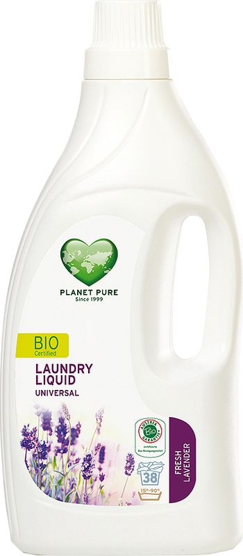 Средство для стирки Planet Pure Лаванда, 1,55 л9120001465019 Средство для стирки Planet Pure Лаванда, 1,55 л9120001465019BIO Средство для стирки универсальное Planet Pure СВЕЖЕСТЬ ЛАВАНДЫ подарено нам самой природой. Мощные растительные экстракты-сапонины на основе мыльного ореха очищают текстиль эффективно и мягко. Они не содержат вредных химических веществ и, таким образом, сохраняют ваше здоровье и окружающую среду. Особенности: Растительное происхождение; Проверено дерматологами; Без синтетических отдушек; Без энзимов; Без парабенов; Без ГМО; Без нефтепродуктов; Без отбеливающих реагентов; Без тестов на животных