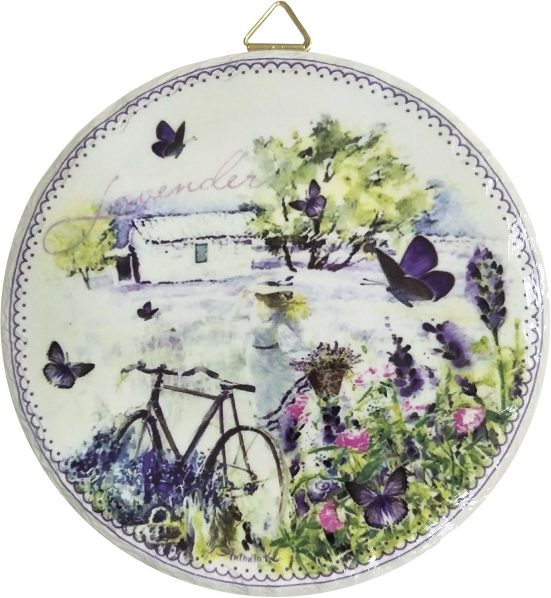 Подставка под горячее GiftnHome Lavender B, 18 х 18 смR18 -Lavender B Подставка под горячее GiftnHome Lavender B, 18 х 18 смR18 -Lavender BКерамические подставки под горячее используются для сервировки стола и для интерьерных решений. Подставки изготовлены из каменной керамики, они защищают поверхности от горячей посуды, следов пищи, влаги. Подставки имеют настенный крепеж, их можно вещать, как настенное панно. Это современные функциональные аксессуары - предметы повседневного обихода создающие настроение. Дно подставки имеет подкладку из натуральной пробки - это защитит вашу мебель от царапин. Авторские дизайны от Креативной студии AntonioK - сделают вашу сервировку яркой и стильной!