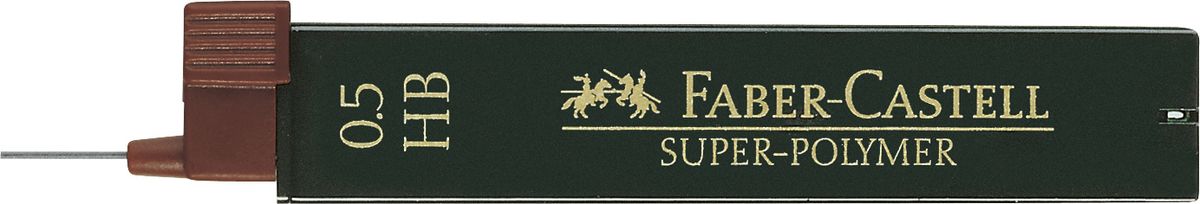 Faber-Castell Грифель для карандаша Superpolymer HB 0,5 мм 12 шт120500 Faber-Castell Грифель для карандаша Superpolymer HB 0,5 мм 12 шт120500Графитные грифели Super-Polymer, • качественные графитные грифели• пригодны для всех стандартных механическихкарандашей• интенсивные черные полные линии• практичная упаковка, позволяющаяпроизводить чистую замену грифеля благодарянасадке• толщина грифеля по цвету• одна упаковка содержит 12 грифелей,0,5мм, твердость HB