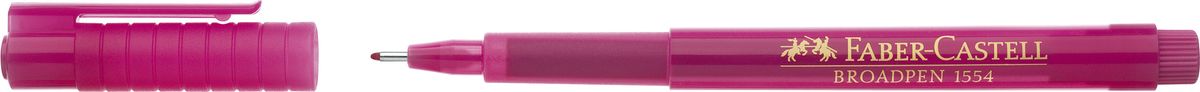 Faber-Castell Ручка капиллярная Broadpen 1554 цвет чернил розовый