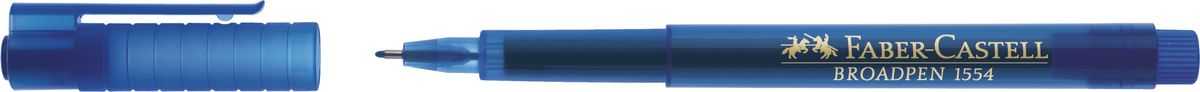 Faber-Castell Ручка капиллярная Broadpen 1554 0,5 мм цвет чернил синий155451 Faber-Castell Ручка капиллярная Broadpen 1554 0,5 мм цвет чернил синий155451Капиллярная ручка Broadpen 1554,• очень качественные капиллярные ручки сперманентными, не выцветающими чернилами• большой объем чернил на водной основе• металлический наконечник 0,8 мм• 9 цветов чернил• привлекательные прозрачные цвета корпуса