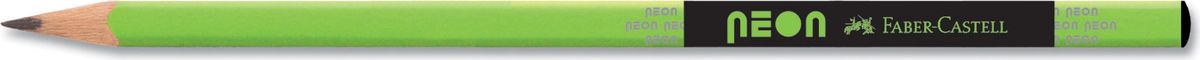 Faber-Castell Карандаш чернографитный Neon316200 Faber-Castell Карандаш чернографитный Neon316200Чернографитовый карандаш Neon• эргономичная трехгранная форма• яркие неоновые цвета корпуса• твердость HB• легкое затачивание• специальная технология вклеивания (SV)предотвращает поломку грифеля