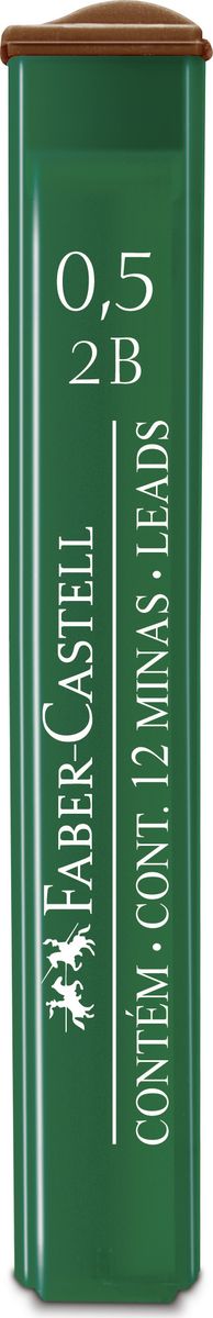 Faber-Castell Грифель для карандаша Polymer 2B 0,5 мм 12 шт521502 Faber-Castell Грифель для карандаша Polymer 2B 0,5 мм 12 шт521502Графитные грифели Polymer, • качественные графитные грифели• пригодны для всех стандартных механическихкарандашей• интенсивные черные полные линии• практичная упаковка, позволяющаяпроизводить чистую замену грифеля благодарянасадке• одна упаковка содержит 12 грифелей, 0,5мм, твердость 2В