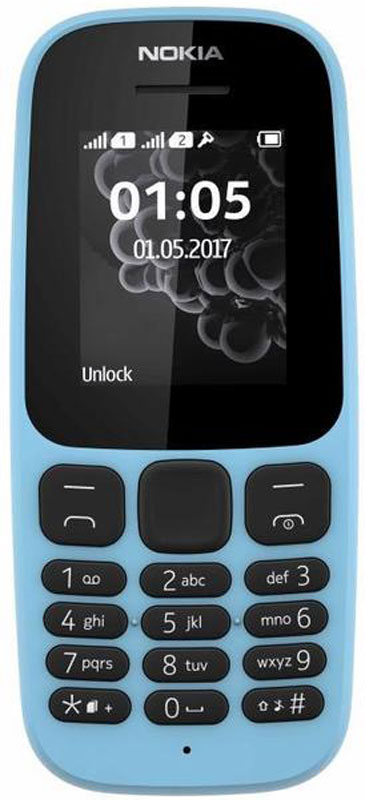 Nokia 105 DS, Blue (A00028317)