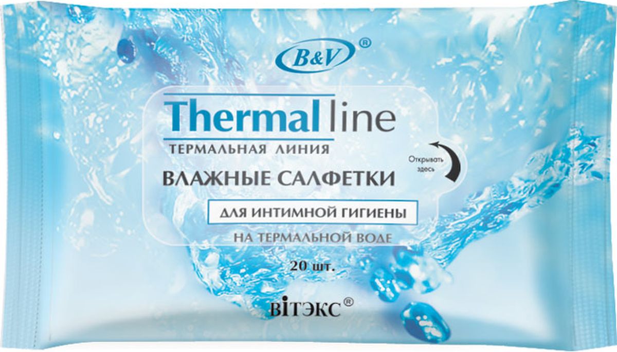 Витэкс Влажные салфетки для интимной гигиены на термальной воде Thermal Line, 15 штV-274 Витэкс Влажные салфетки для интимной гигиены на термальной воде Thermal Line, 15 штV-274Предназначены для бережного деликатного ухода за интимными зонами тела. Обеспечивают ощущение чистоты и комфорта.