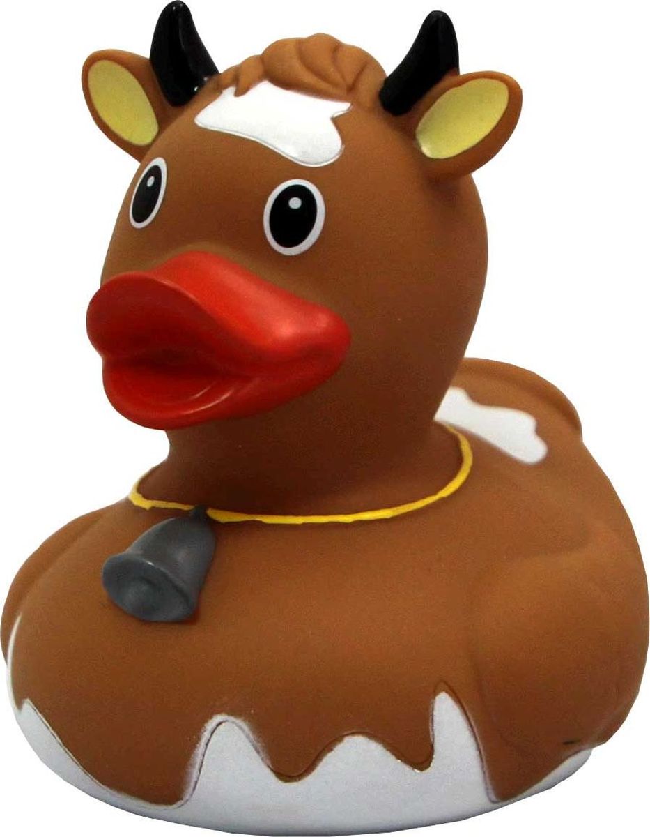 Funny Ducks Игрушка для ванной Уточка Корова цвет коричневый