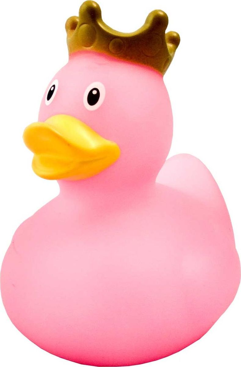 Funny Ducks Игрушка для ванной Уточка в короне цвет розовый