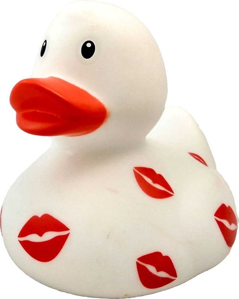 Funny Ducks Игрушка для ванной Уточка с поцелуями цвет белый