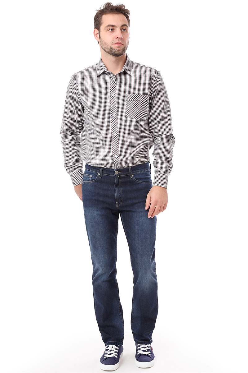 Рубашка мужская F5 Poplin, цвет: коричневый. 276003. Размер 3XL (56)276003_Check 9 Рубашка мужская F5 Poplin, цвет: коричневый. 276003. Размер 3XL (56)276003_Check 9Мужская рубашка F5, выполненная из хлопка и полиэстера, прекрасно подойдет для повседневной носки. Материал очень мягкий и приятный на ощупь, не сковывает движения и позволяет коже дышать. Рубашка прямого кроя с отложным воротником и длинными рукавами застегивается на пуговицы по всей длине. На груди модели предусмотрен накладной карман с клапаном. Манжеты рукавов также застегиваются на пуговицы. Изделие оформлено принтом в клетку. Такая модель будет дарить вам комфорт в течение всего дня и станет модным и стильным дополнением к вашему гардеробу.