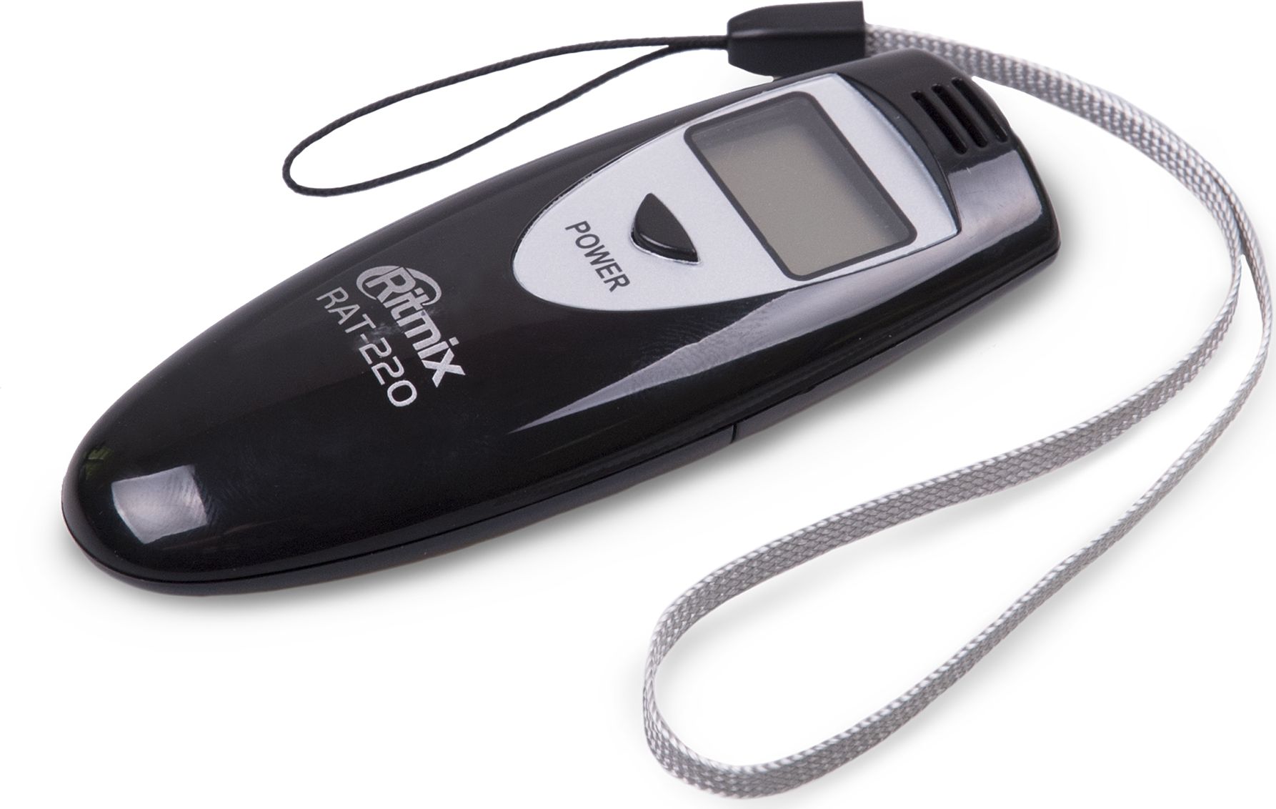 Ritmix RAT-220, Black алкотестер15119220 Ritmix RAT-220, Black алкотестер15119220Ritmix RAT-220 - это цифровой алкотестер со звуковым сигналом, который предназначен для проведения персонального измерения концентрации алкоголя в парах выдыхаемого воздуха.Прибор оснащён высокоточным полупроводниковым датчиком, что обеспечивает безошибочный вывод результатов, а также быстрый отклик.Особенности:Полупроводниковый датчик;Диапазон измерений: 0.00% -1.00%;Точность измерений: +/- 10 %;Питание: 2 *1.5;Время подзарядки: до 15 с;Время измерения: до 10 с;Рабочая температура:+ 5 C до +40С.