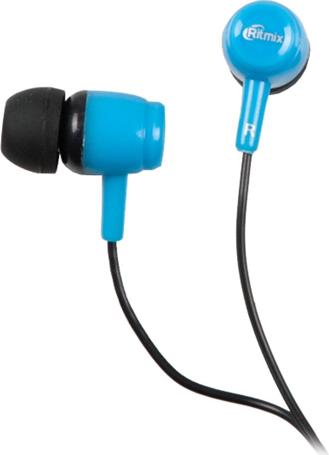 Ritmix RH-020, Black Blue наушники ritmix rh 170m space grey наушники