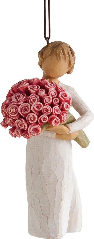 Фигурка с подвеской Willow Tree Изобилие любви, высота 11 см27575 Фигурка с подвеской Willow Tree Изобилие любви, высота 11 см27575Декоративная фигурка Willow Tree создана канадским скульптором Сьюзан Лорди. Фигурка выполнена из искусственного камня (49% карбонат кальция мелкозернистой разновидности, 51% искусственный камень).Фигурка Willow Tree – это настоящее произведение искусства, образная скульптура в миниатюре, изображающая эмоции и чувства, которые помогают чувствовать себя ближе к другим, верить в мечту, выражать любовь.Фигурка помещена в красивую упаковку.Купить такой оригинальный подарок, значит не только украсить интерьер помещения или жилой комнаты, но выразить свое глубокое отношение к любимому человеку. Этот прекрасный сувенир будет лучшим подарком на день ангела, именины, день рождения, юбилей.